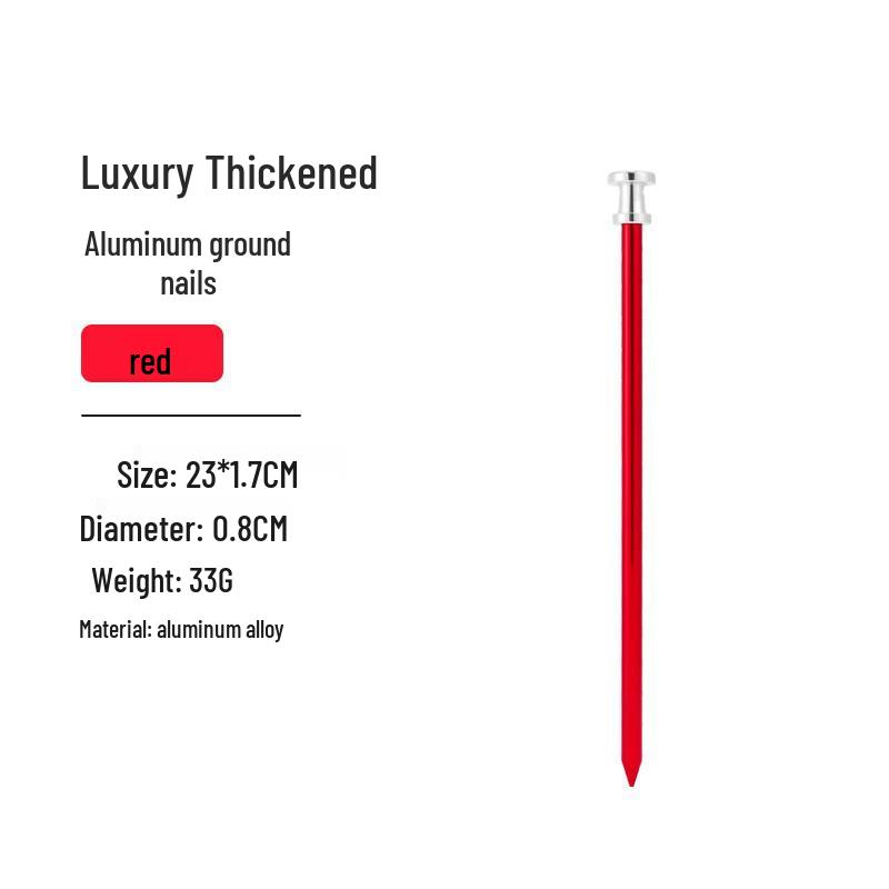 Ultra-light Aluminum Windproof Tent Pegs - Portable Ground Stakes for Camping
