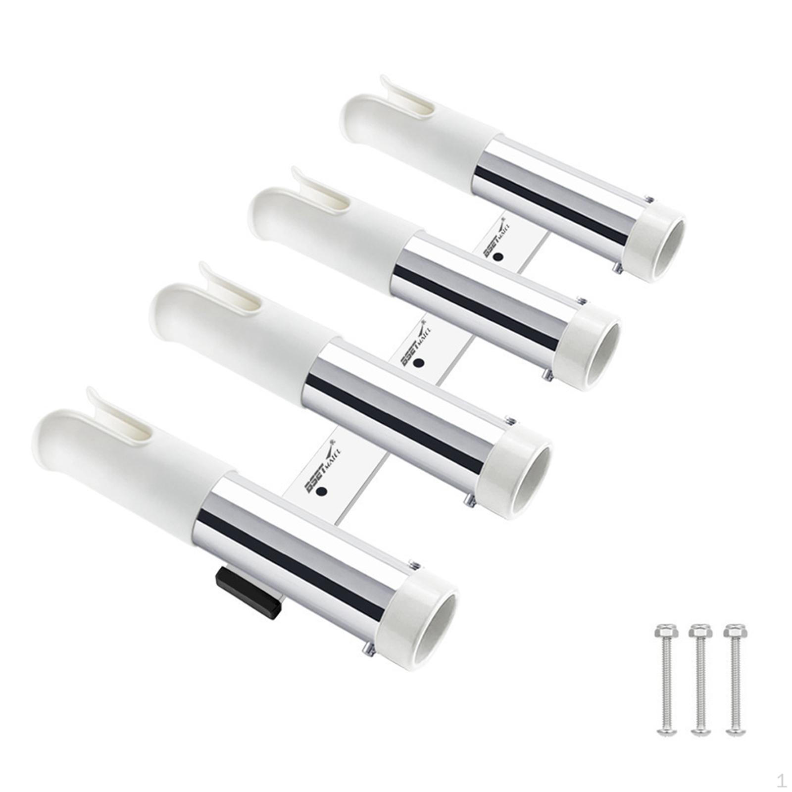 

Stainless Steel Wall Mount Fishing Rod Holder Organizer білий