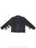 Fringed Motorcycle Leather Designer Suede Lambskin Black Handmade Jacket Men