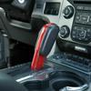 Red Soft Soft Carbon Fiber Gear Shift Knob Trim Stickers For 09-14 Ford F-150