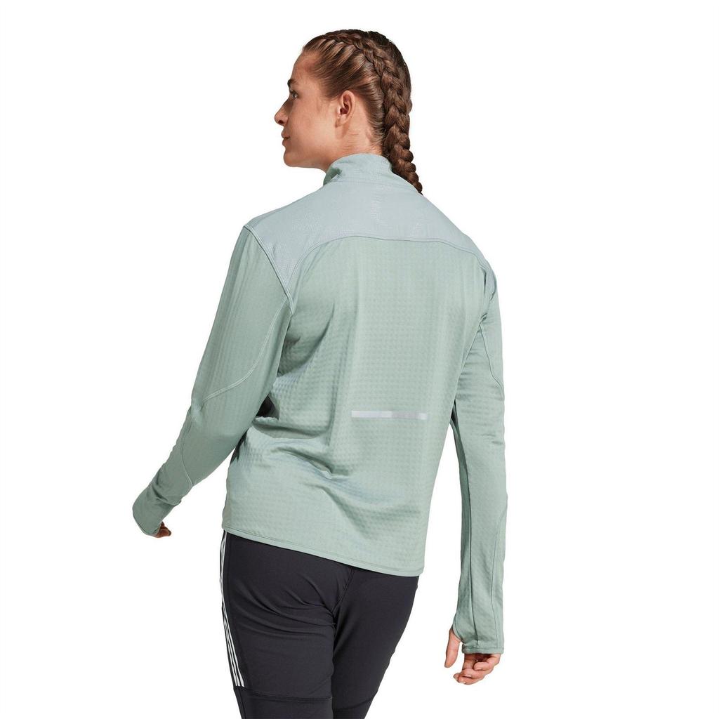 adidas Womens/Ladies Hi-Vis Half Zip Tracksuit Top