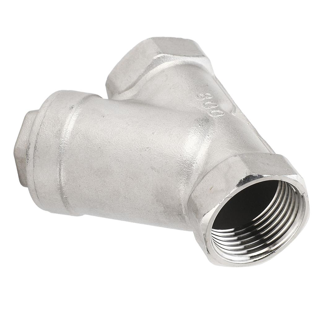 Y Type Strainer 1 Inch DN25 Female Thread 304 Stainless Steel Y Shaped Strainer for Water Oil Gas