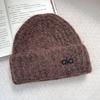 Autumn and winter thickened warm ear protection versatile big head circumference knitted cold hat girl