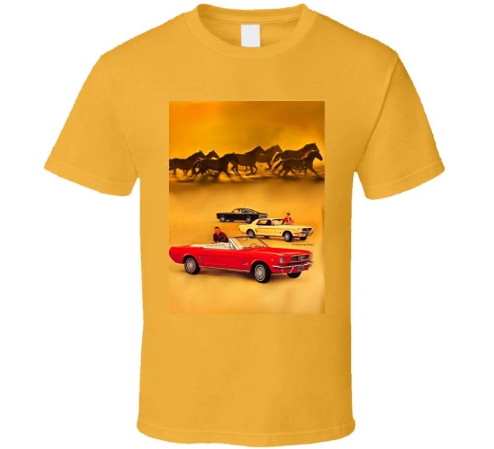 1965 Mustangs Running Wild Ponycar Gift Classic T Shirt 2XL