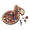 67 Pcs Musical Note Instrument Jigsaw Puzzle Ornament 3D Wooden Music Note Puzzle Decor B Type
