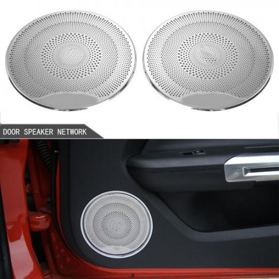 6x Inner Door Speaker/A-pillar Speaker Decor Cover Trim for Ford Mustang 2015+