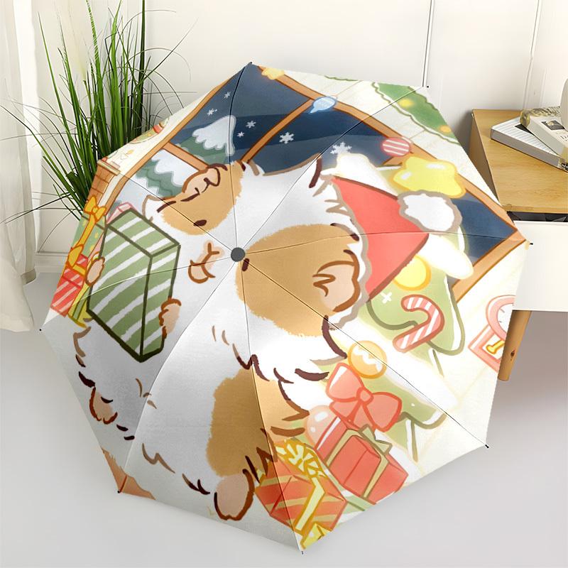 

1pc hamster Umbrella Portable Folding Umbrella Durable Iron Frame, Suitable for All Seasons Home Travel Outdoor yy260319075