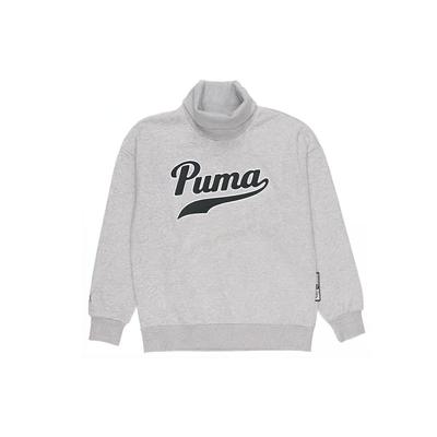 Serie Lifestyle Sportivo Lettera Casual Collo Alto Manica Lunga Felpa Donna felpa Grigio 534387-04