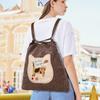 Large Capacity Commuter College Style Backpack Korean Version Versatile Single Shoulder Underarm Bag Multifunctional Cartoon Tote Bag for Women
