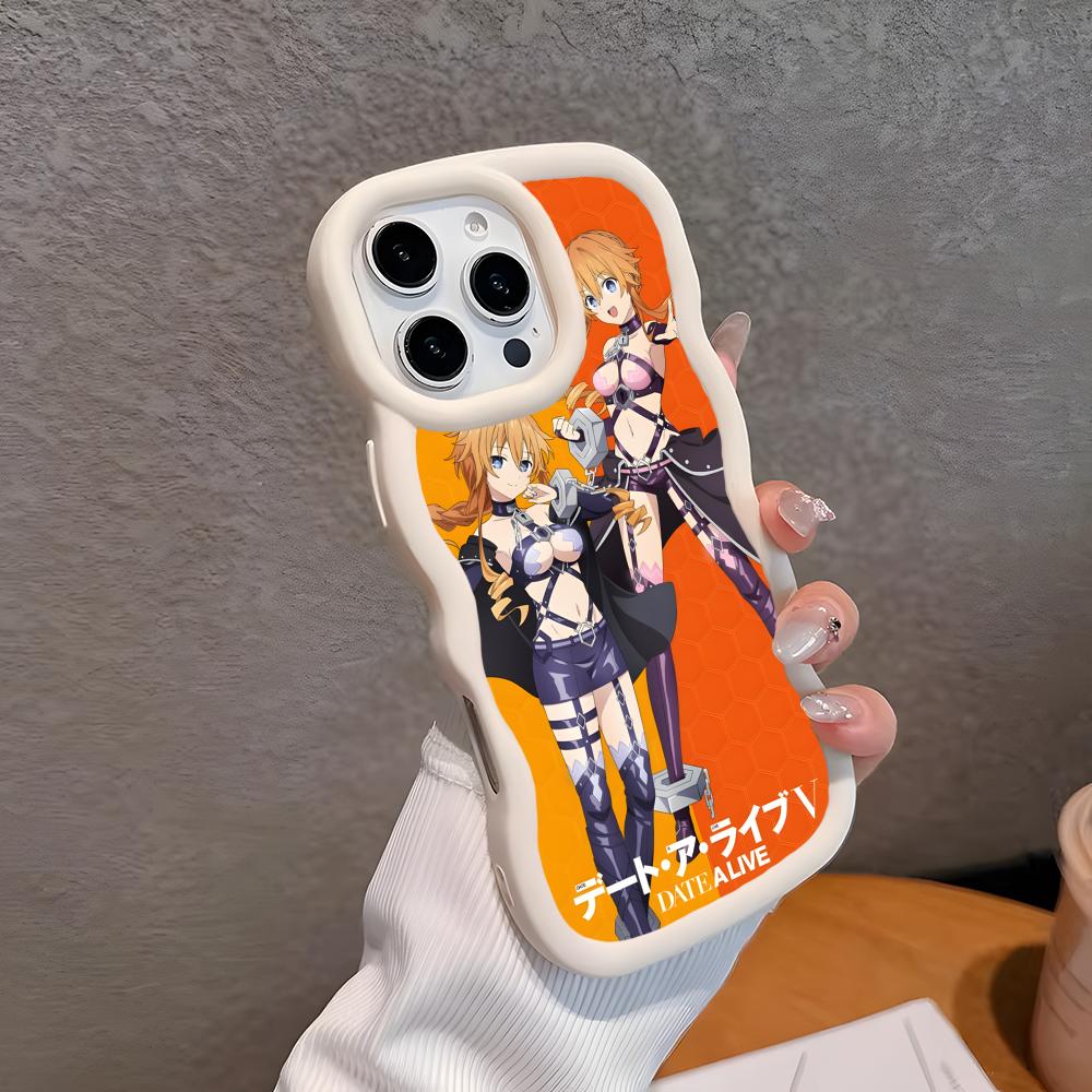 Date a Live Yamai Kaguya Wavy Edge TPU Handyhülle für iPhone 17 16 15 14 13 12 11 Air Pro Max Plus Buntes Cover