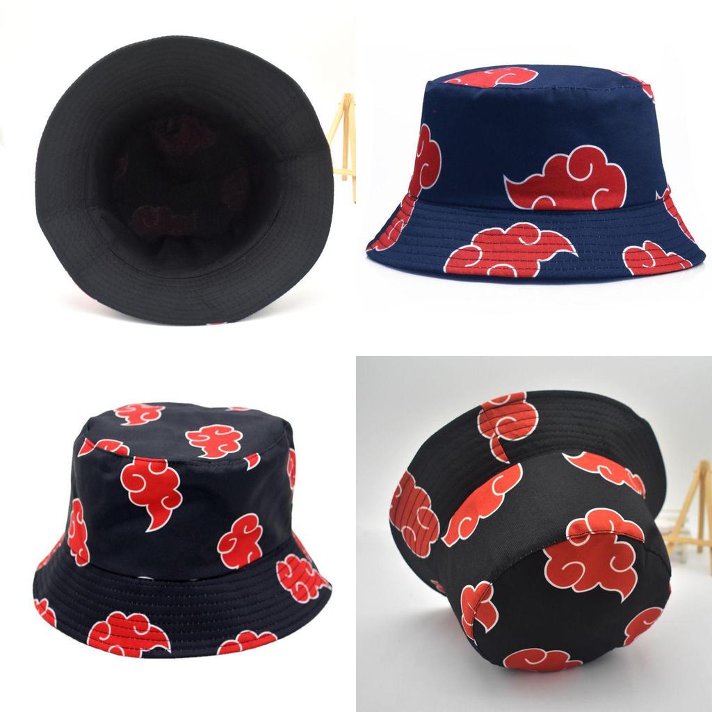 Stylish Naruto Cap Akatsuki Bucket Beach Hat For Men And Women With Sunscreen Protection