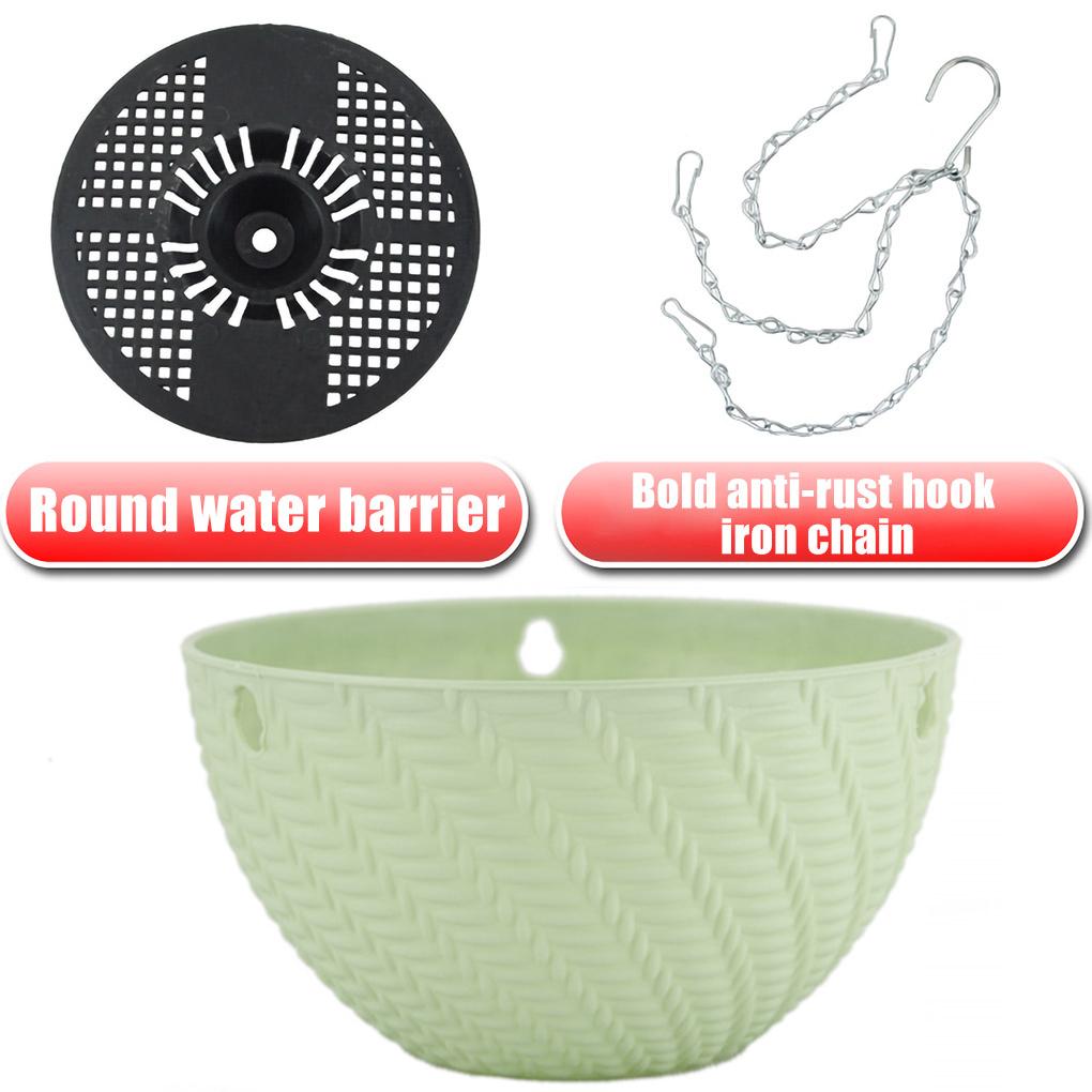 Korb Hängender Pflanzer mit Drainageloch Outdoor-Anlage Container Garten Blumentopf