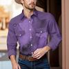 Men'S Fashionable Lapel And Shoulder Length Short Sleeved Casual Top