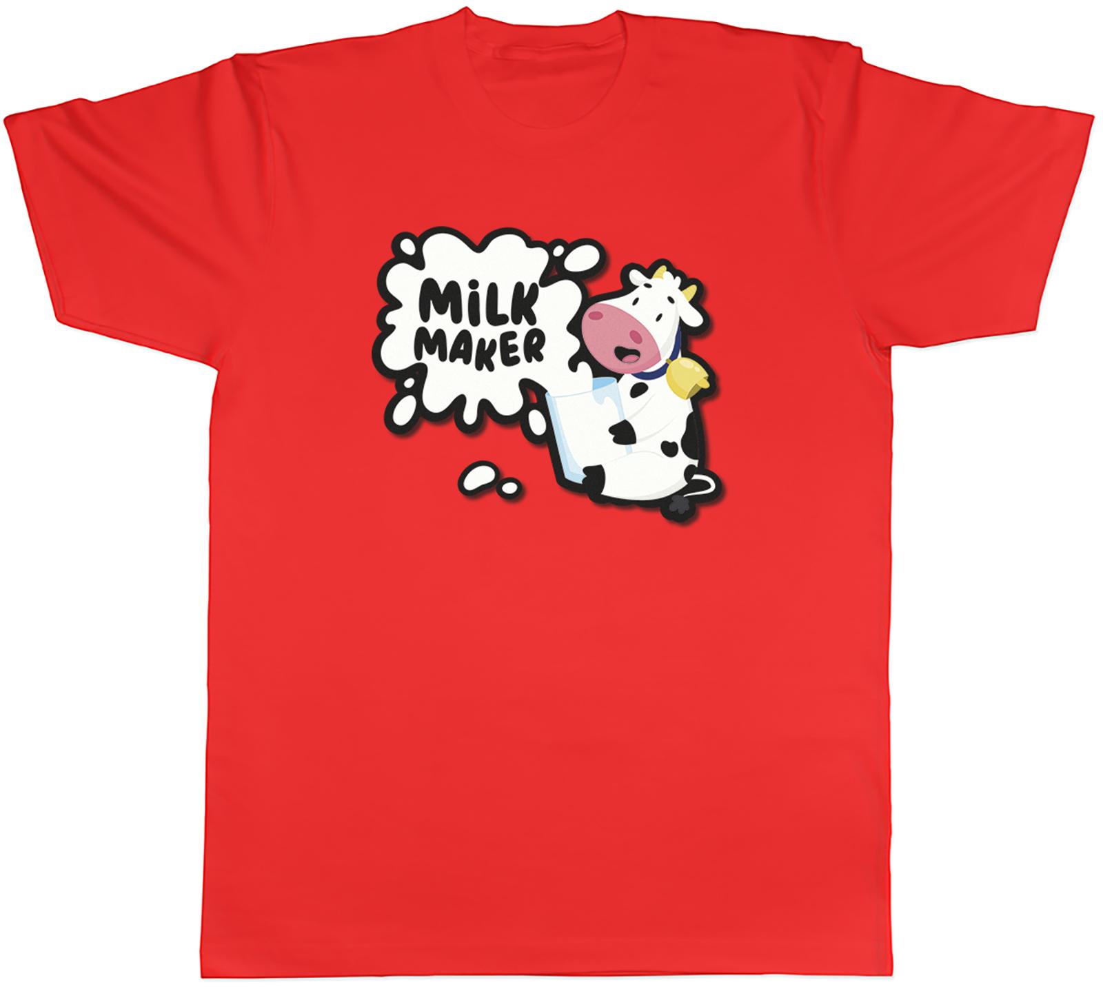 Milk Maker Funny Cow Dairy Mens TShirt Tee Gift Top S