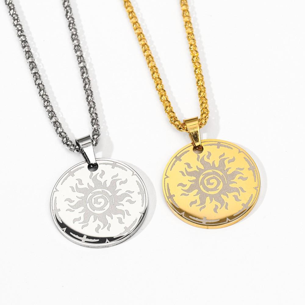 Sunshine Sun Pattern Pendant Necklace