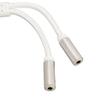 20cm/7.87in Headphone Splitter 3.5mm 1 Male to 2 Female Dual Output Aux Cord  for PC