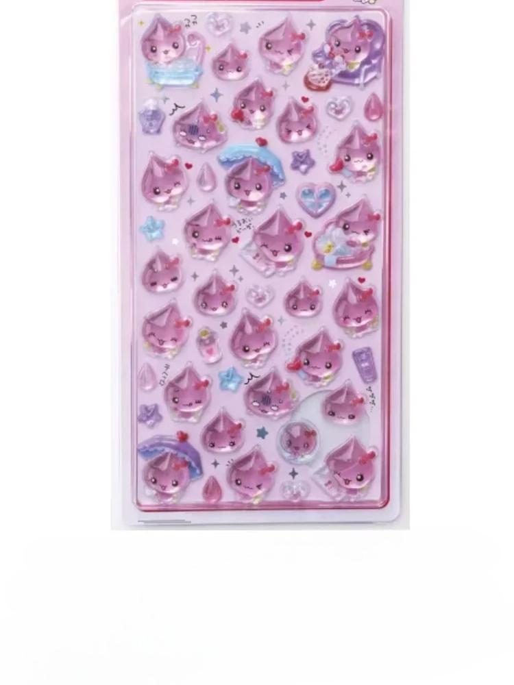 Not Original Small Water Drop 3D Crystal Stickers Cute Sparkling Powder Raindrop Lord Crystal Drop Glue Diy Decorative Stickers