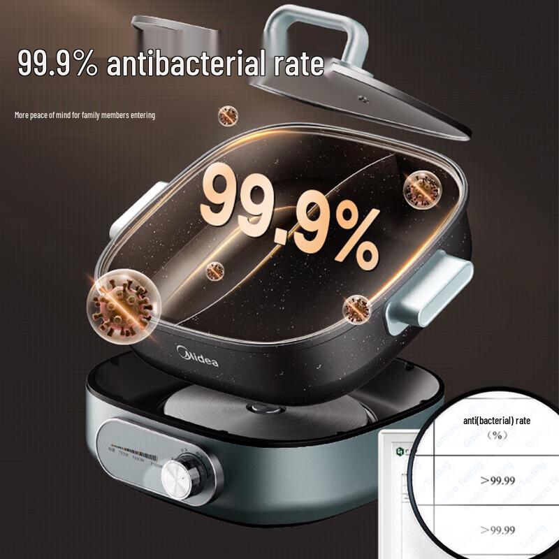 Midea 6L Multi-Function Electric Hot Pot CN Plug (adapter Included)