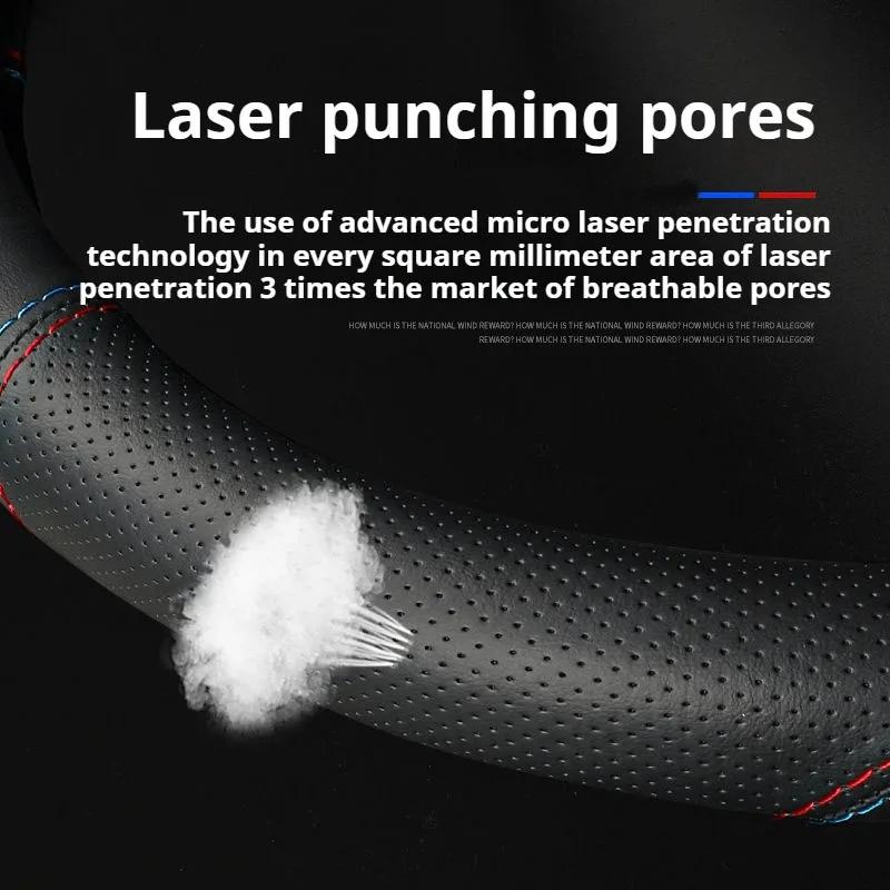 Leather Car Steering Wheel Cover Citroen C1 C2 C3 C4 C5 C6 ELYSEE VTS Xsara C-Crosser Berlingo Jumpy AIRCROSS C3-XR Accessories