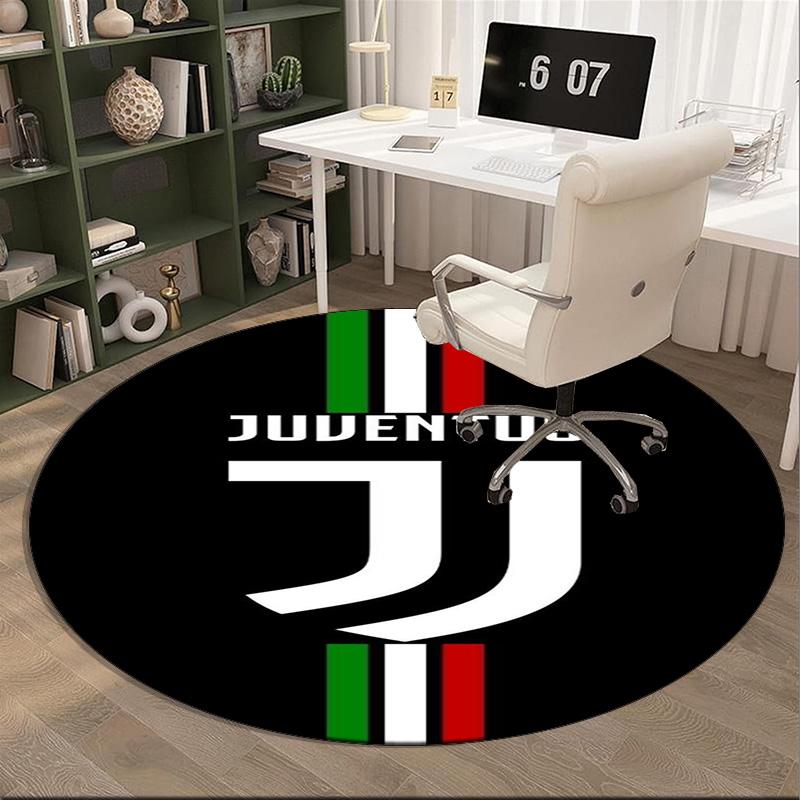 Juventus Endurance Poster Round Rug for Livingroom,Bedroom, Palyroom, Chair Rug, Area Rug, Circle Carpet, Large Size Fan Christmas Gift