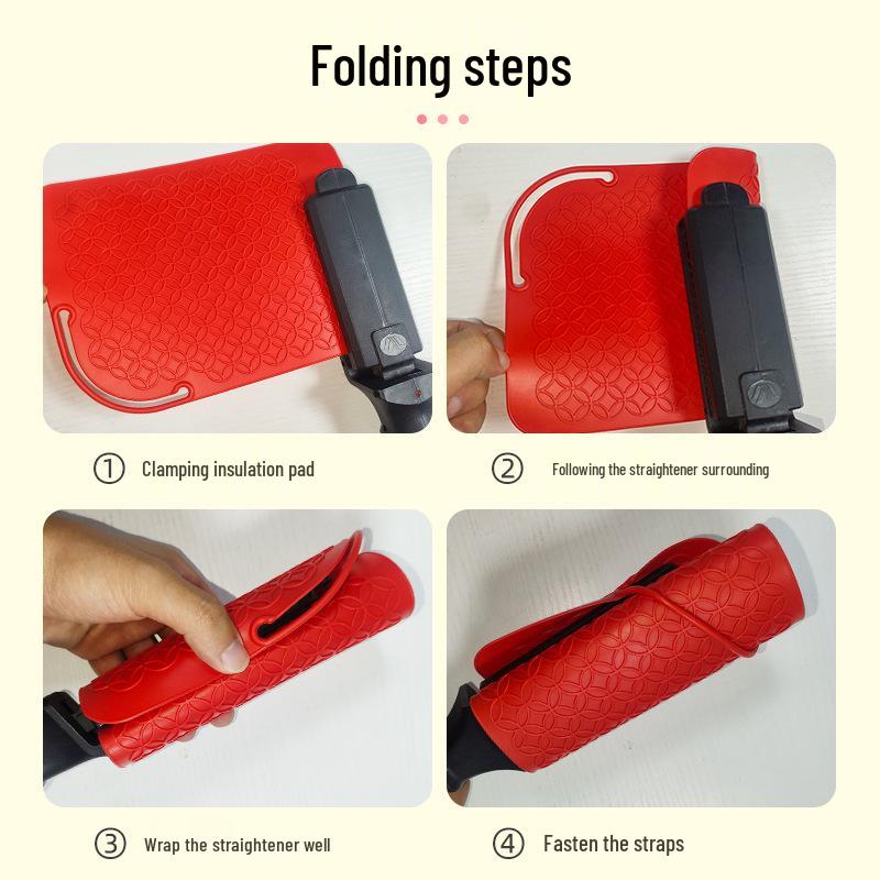 Silicone Heat-Resistant Mat for Curling Irons and Hair Straighteners - Hairdressing Tool Pad