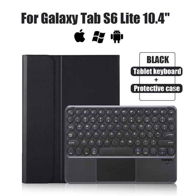 For Samsung Galaxy Tab S6 Lite 10.4 SM-P610 SM-P615 Tablet Cover Wireless Bluetooth Keyboard Protective Case Windows Android IOS
