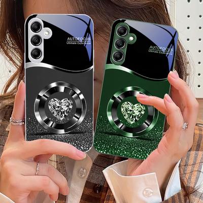 Fialový kruhový diamant Pro Samsung A 73 72 71 A70 56 55 54 A53 52 A51 A50 42 A35 A34 33 32 31 26 25 24 23 22 30 skleněné pouzdro na telefon