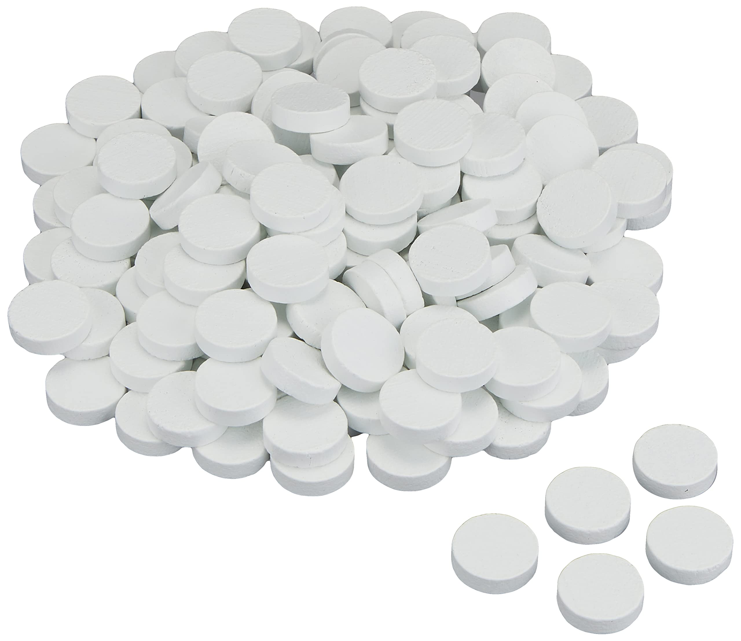 

White 15mm wooden discs 150 (approx. pieces)