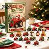 Acrylic Festive Decoration Transportation Vehicles Advent Calendar 2026 for Kids, 24 Day Christmas Countdown Set Eve Surprise with Collectible