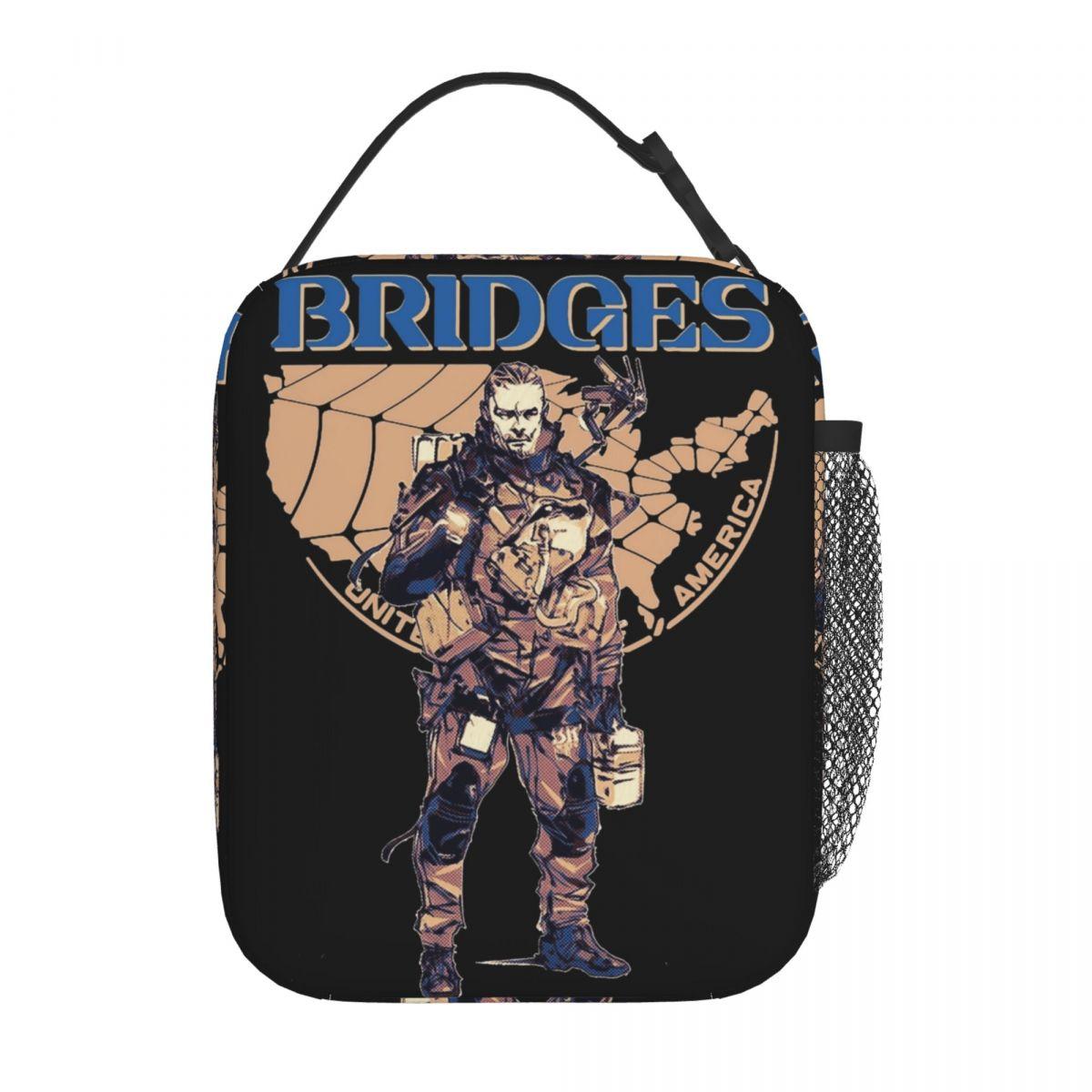 Lunch Boxes Sam Porter Death Stranding Bridges Video Game Lunch Container Unique Design Cooler Thermal Lunch Box For Work One Size