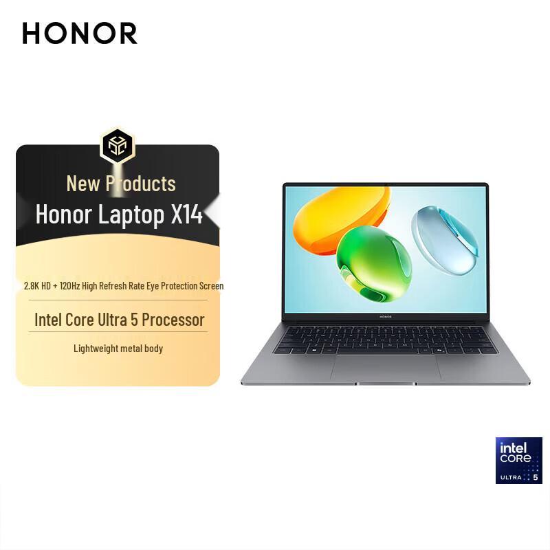 Honor MagicBook X14 2026 Laptop (CN version) серебристо-серый