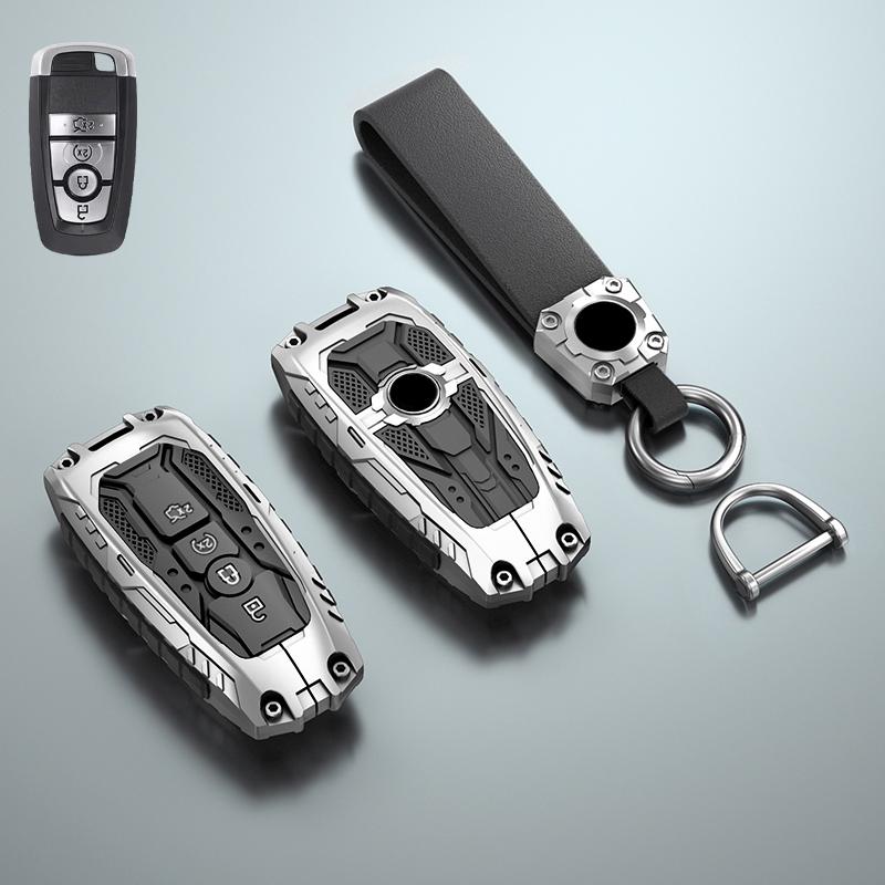 Zinc Alloy Car Key Case Cover Shell for Ford Mondeo Explorer Edge Expedition Fusion Mustang Focus C-Max S-Max Everest for Lincol