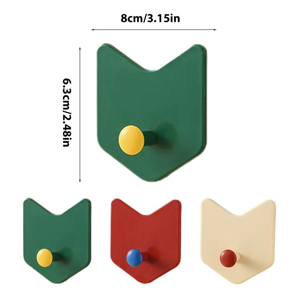 

Wall Adhesive Hooks Colorful No Drilling Hanger For Clothes Heavy Duty Shower Coat Sticky Towel Holders Wall Mounted For Coats