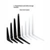 Triangular L Shaped Wall Mounting Bracket Corrosion Resistant Metal Support Bracket Black White for Garage Tool Shelf Organization