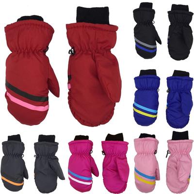 Children Kids Winter Must Long-sleeved Mitten Outdoor Riding Snow Snowboard Children Ski Gloves