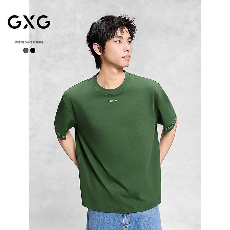 GXG Men s Round Neck T-Shirt with Back Graphic Print 170 M