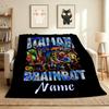 Custom Name Italian Delights Flannel Blanket Throw Blanket Soft Warm Sofa Bed Decor Unique Gift