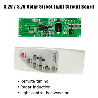 Automatic Control Lamp Board with Remote Control Solar LED Driver Board Multifunction Human Body Induction Circuit Board 3.7V