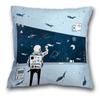 Creative Spaceman Astronaut Pillowcase Blue Green Cushion Cover Sofa Office Seat    Ornament Home Decoration