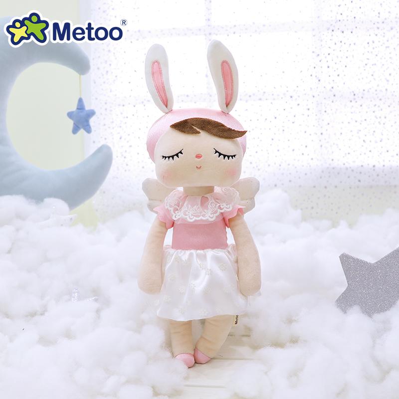 Non-Toxic Original Metoo 34Cm Angel With Wings Angela Princess Plush Doll Childrens Stuffed Toy Holiday Birthday Gifts For Kid Baby