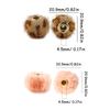 20Pcs/lot 20MM Pompom Beads Plush Fur Covered Ball Bead Charms Straight Hole Big Hole Spacer Beads For Handmade Jewelry Access