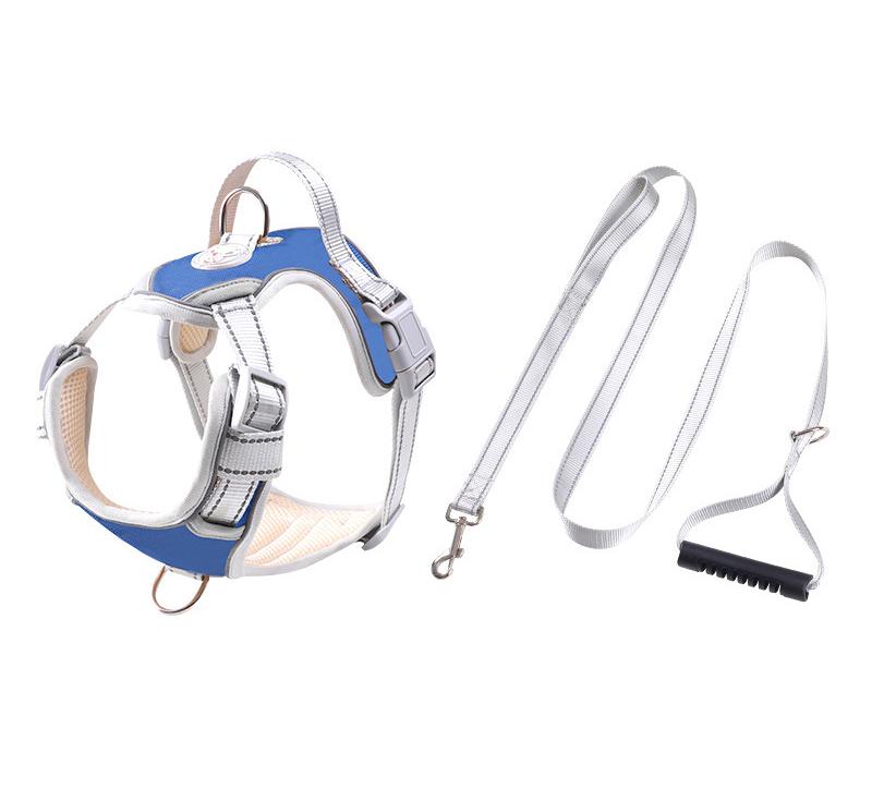Reflective Dog Vest Strap OEM ODM Supplier Medium Large Pet Explosion-proof Chest Back Traction Rope Fashion Design