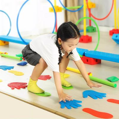 Jeu de massage sensoriel coopération main-pied puzzle pour enfants jouets équipement d'intérieur extérieur pour ramper et sauter pour enfants