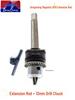 Magnetic Drill Extension Kit: FF-16/FF-23 Base, Rod, Chuck Adapter, Head, Bench Accessories