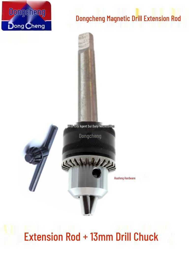 Magnetic Drill Extension Kit: FF-16/FF-23 Base, Rod, Chuck Adapter, Head, Bench Accessories