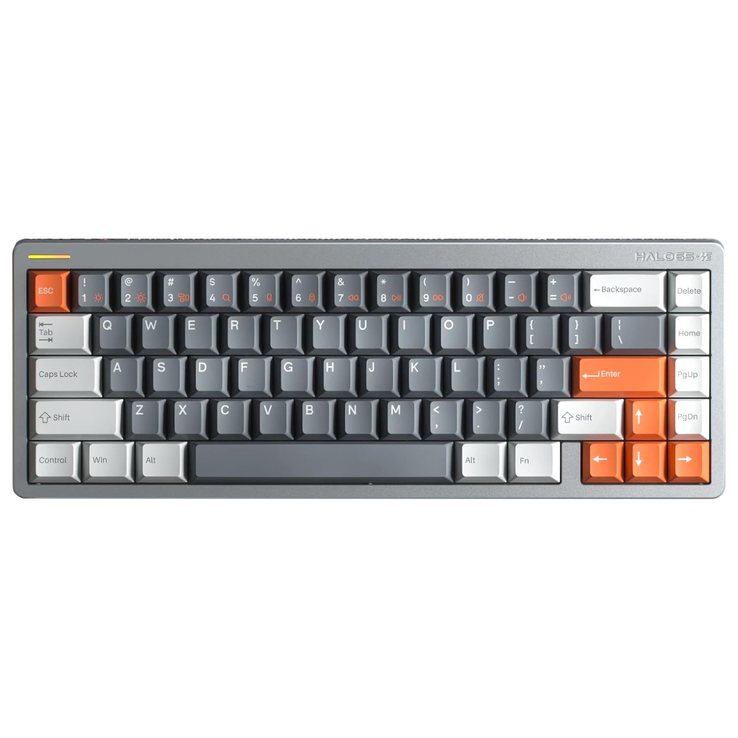 

Nuphy Halo65 HE Magnetic Switch Gaming Rapid 67 Hall Adjustable 8kHz Polling Rate Keyboard, Trigger, Wired, Keys, Effect, Ultra-Fast Actuation, RGB,