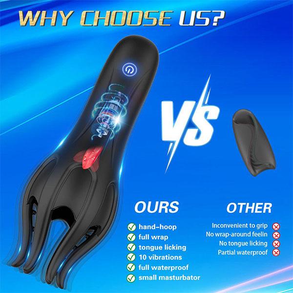Glans Trainer for Men Powerful Vibrating Penis G Spot Masturbator Soft Fingertip Prolong Endurance Massage Vibrator Erotic Toys