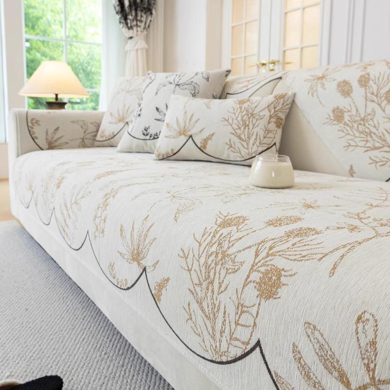 French Sofa Cushion Universal In All Seasons  New Non-Slip Seat Cushion Advanced Sense Anti-Cat Scratch Sofa Cover Cloth Towel