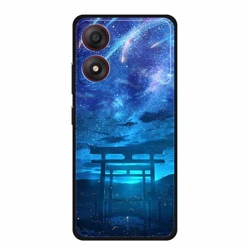 

For ZTE Blade A34 4G Case Soft Silicone TPU Lovely Painted Back Cover for ZTE Blade A 34 Black Bumper for BladeA34 Protector Cat ZTE Blade A34 4G
