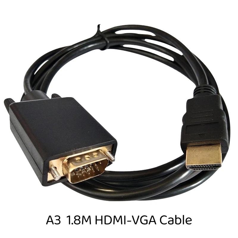 1Pcs 1.8 Meters Dp Male To Vga/Dvi Cable Male Converter Gold-Plated Connector 1080P For Computer Desktop Laptop Pc Monitor
